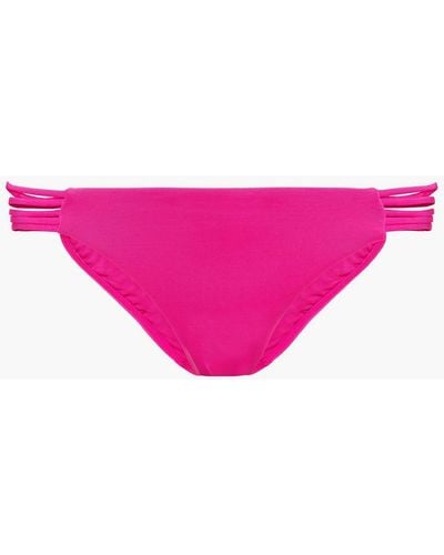 Seafolly Active Multi Rouleau Neon Low-rise Bikini Briefs - Pink