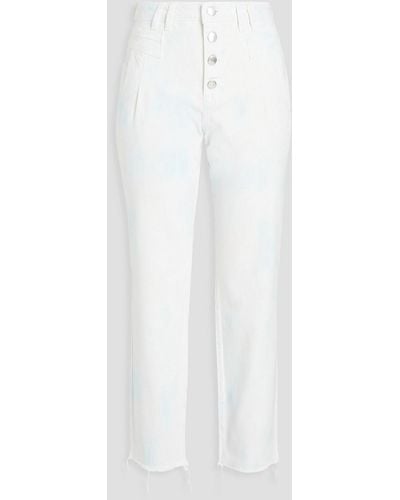 Maje Cropped Boyfriend Jeans - White