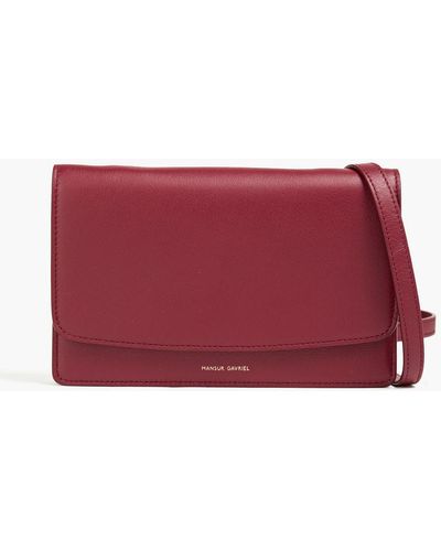 Mansur Gavriel Leather Shoulder Bag - Red