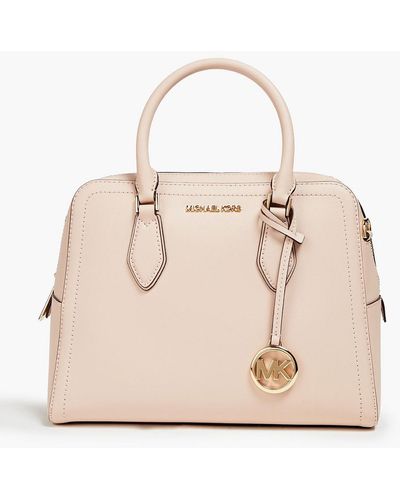 MICHAEL Michael Kors Ayden Textured-leather Tote - Natural