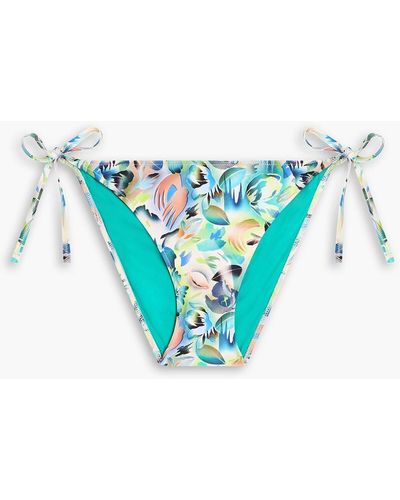 Paul Smith Printed Low-rise Bikini Briefs - Blue