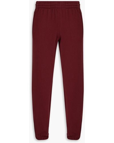 adidas Originals French Cotton-terry Drawstring Sweatpants - Red