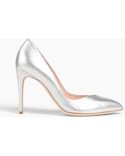 Rupert Sanderson Malory Textured-leather Court Shoes - White