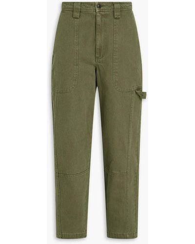 Alex Mill Phoebe High-rise Tapered Jeans - Green