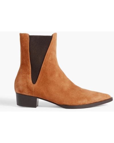 FRAME Carson Suede Chelsea Boots - Brown