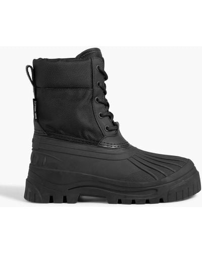 Axel Arigato Cryo Canvas And Rubber Boots - Black