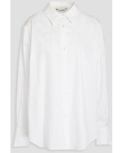 Holzweiler Cotton-poplin Shirt - White