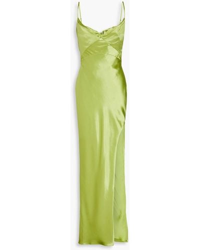 Nicholas Ariah Satin Maxi Dress - Green