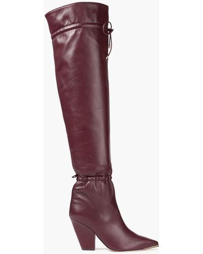 Tory Burch Lila 90 Gathered Over-the-knee Boots