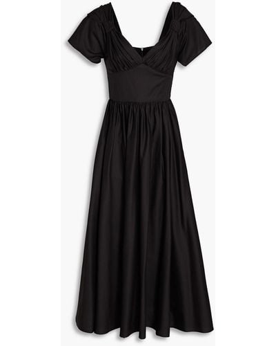 Vivetta Knotted Cotton-blend Midi Dress - Black
