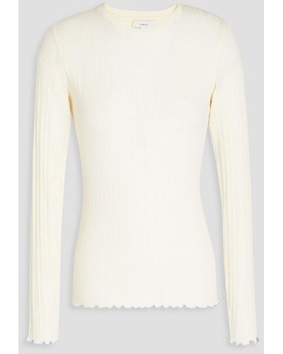 Vince Cotton And Modal-blend Jersey Top - White