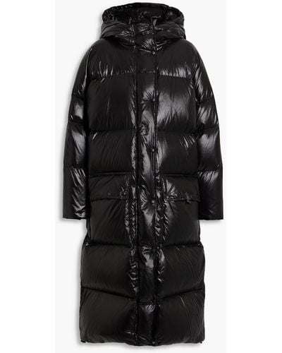 Stand Studio Ally Quilted Shell Hooded Down Coat - Black