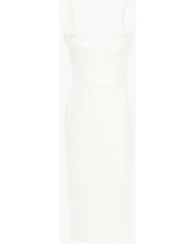 Victoria Beckham Sequin-embellished Crepe Dress - White