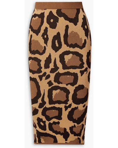 Sergio Hudson Rock aus jacquard mit leopardenmuster - Mehrfarbig