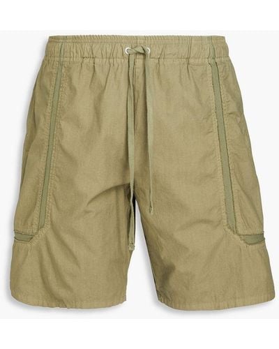John Elliott Vintage Frame Cotton Drawstring Shorts - Green