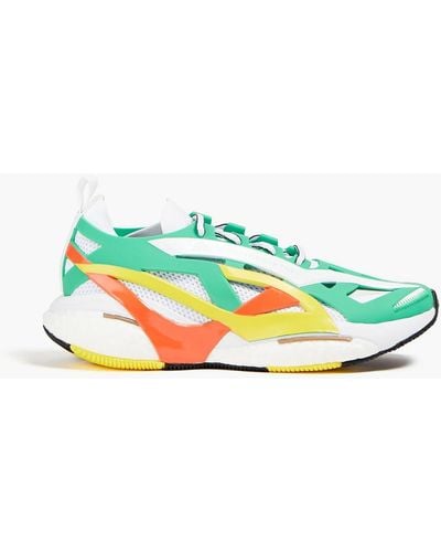 adidas By Stella McCartney Solarglide Neoprene, Mesh And Rubber And Sneakers - Blue
