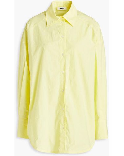 Sandro Adriana hemd aus baumwollpopeline - Gelb