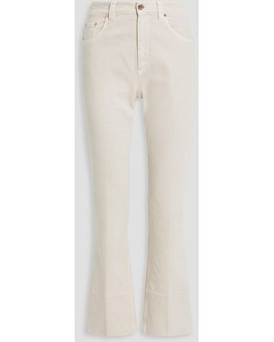 Brunello Cucinelli High-rise Flared Jeans - White