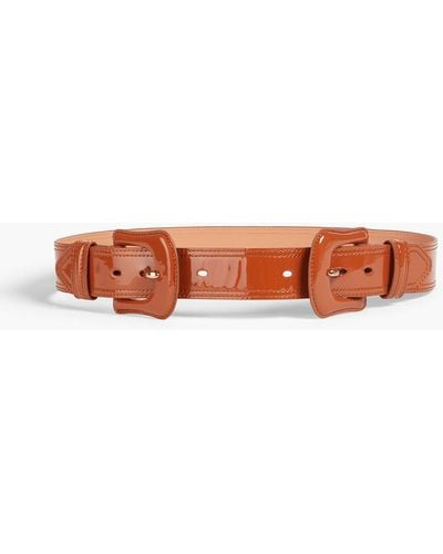 Zimmermann Patent-leather Belt - White