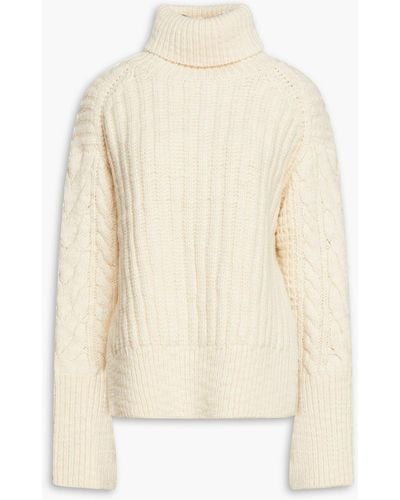 3.1 Phillip Lim Ribbed Wool Turtleneck Sweater - White