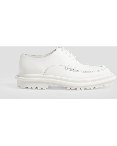 Dries Van Noten Leather Loafers - White