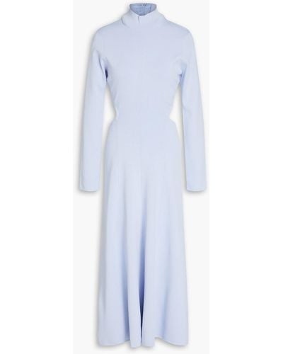 Aje. Anika Cutout Stretch-knit Midi Dress - Blue