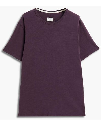 Rag & Bone Cotton-jersey T-shirt - Purple
