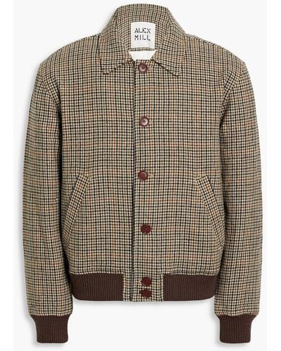 Alex Mill Houndstooth Wool-tweed Jacket - Brown