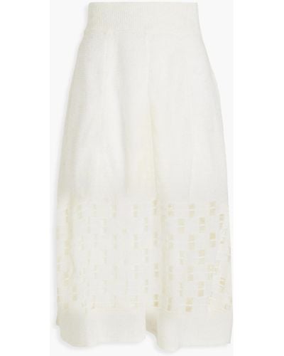 See By Chloé Knitted Midi Skirt - White