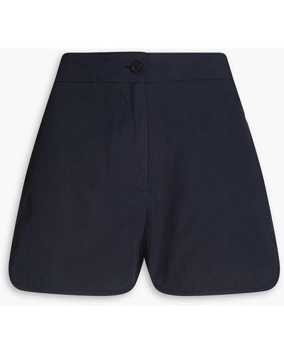 Officine Generale Darcy Cotton Shorts - Blue