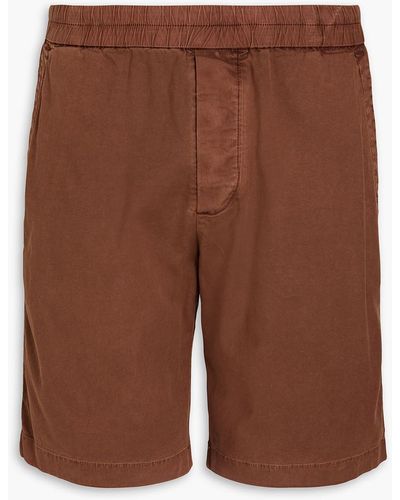 James Perse Cotton-blend Canvas Shorts - Brown