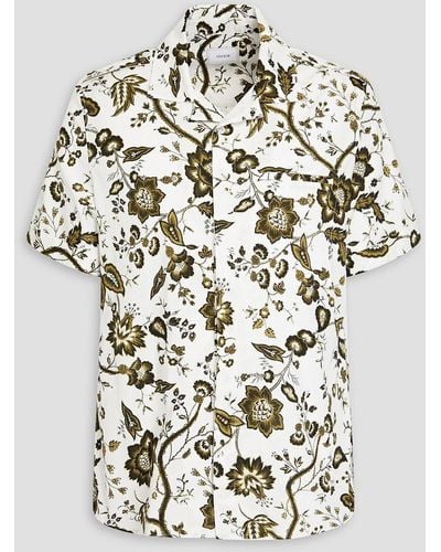 Erdem Grayson Floral-print Cotton Shirt - White