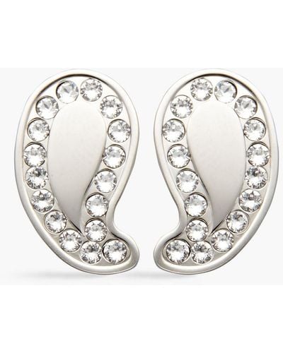 Etro Silver-tone Crystal Earrings - Metallic