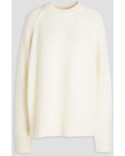 Co. Wool And Cashmere-blend Sweater - White