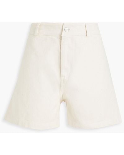 Envelope Cali shorts aus bio-baumwoll-twill - Weiß
