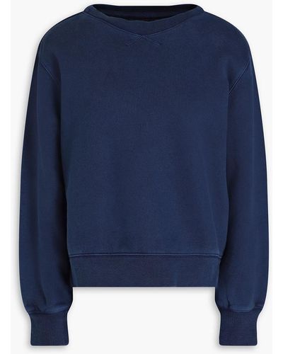 Alex Mill Lakeside Cotton-fleece Sweatshirt - Blue