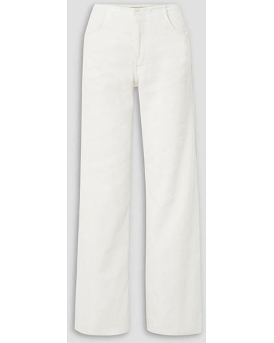 Christopher Esber Mid-rise Straight-leg Jeans - White