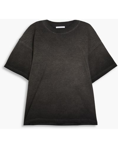 John Elliott Pheonix Faded Cotton-jersey T-shirt - Black