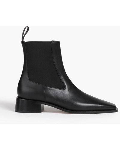 Neous Revati Leather Ankle Boots - Black