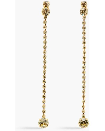 Magda Butrym Gold-plated Crystal Earrings - White