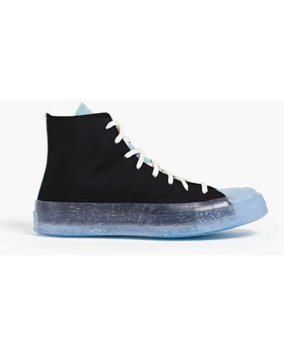 Converse Chuck 70 Color-block Canvas High-top Sneakers - Black