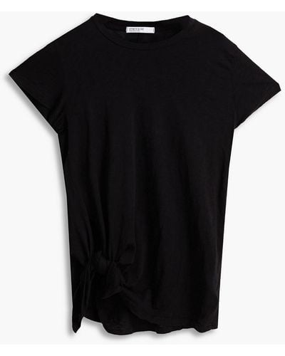 Stateside T-shirt aus supima®-baumwoll-jersey - Schwarz