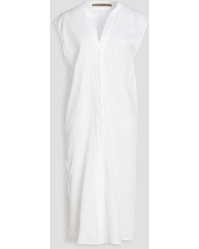 Enza Costa Cotton-gauze Midi Dress - White