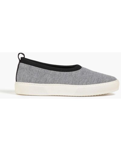 James Perse Colony Mélange Scuba Slip-on Trainers - Grey