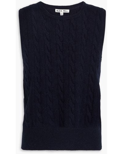 Alex Mill Cable-knit Vest - Blue
