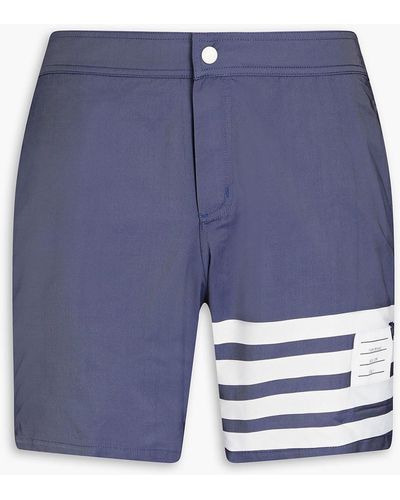 Thom Browne Short-length Striped Swim Shorts - Blue