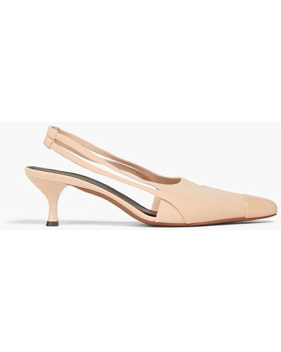 Neous Layered Neoprene Slingback Court Shoes - Pink