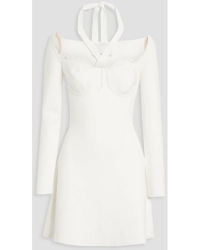 3.1 Phillip Lim Cutout Stretch-knit Mini Dress - White