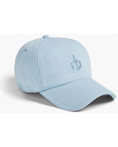 Rag & Bone Mütze aus jersey mit stickereien - Blau