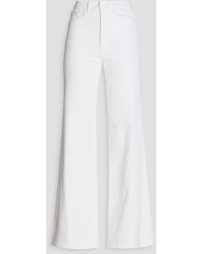 GOOD AMERICAN Mid-rise Wide-leg Jeans - White